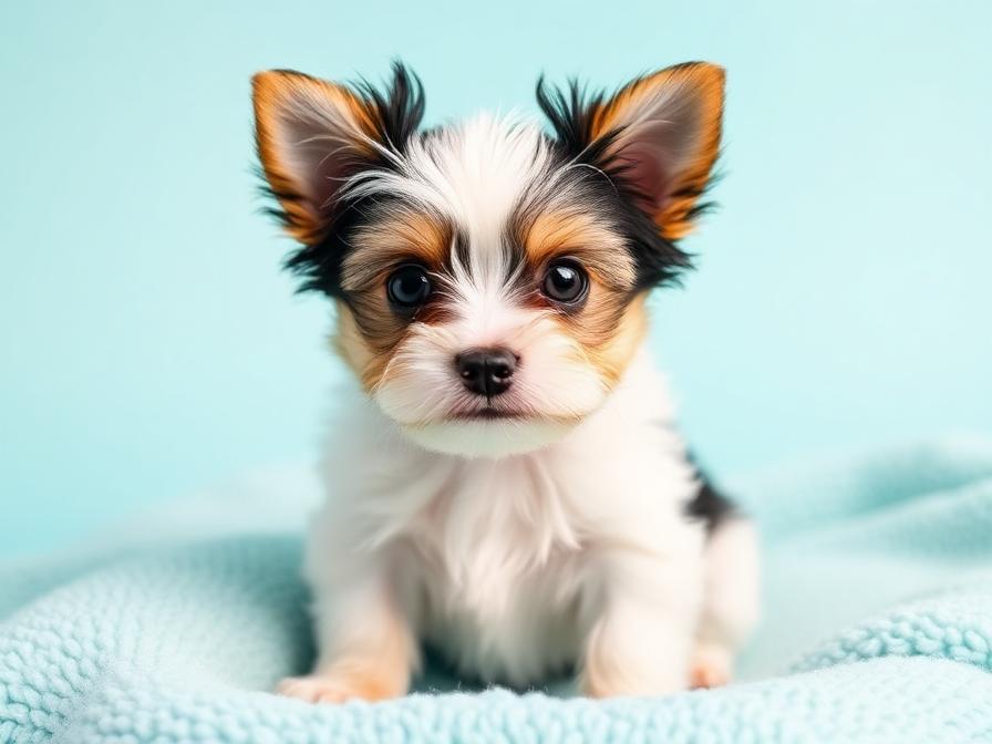 Bella — szczenię Yorkshire Terrier, odmiana Biewer Tricolor